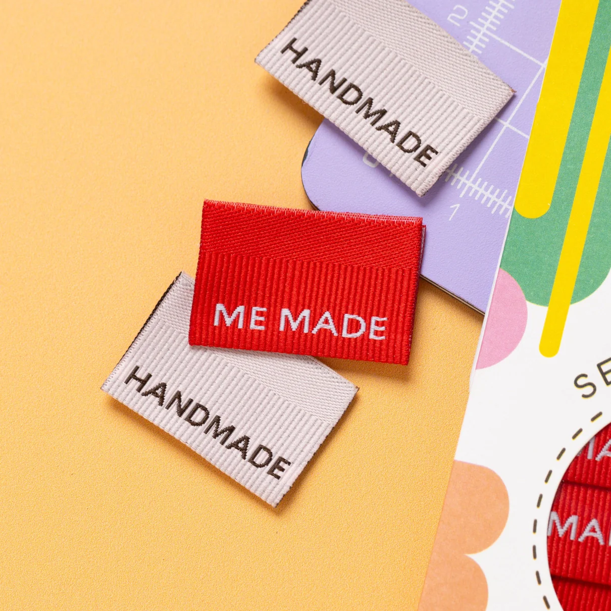 Me Made / Handmade Ribbed - Sewing Labels Tags - Image 3